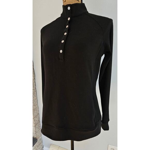 EPNY Long Sleeve Snap Pullover Black, Golf, Pickleball, Sports Sz S, NEW - Picture 5 of 11
